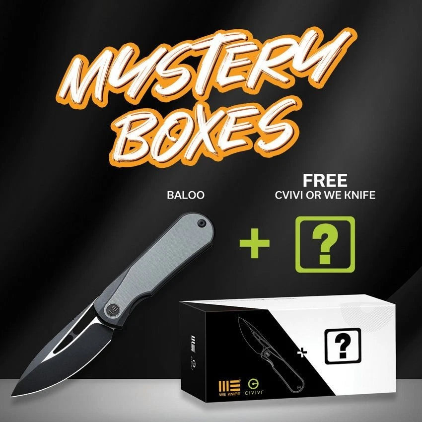 We Knife Co Baloo Mystery Box CPM-20CV Titanium + Free Civ or We Knife
