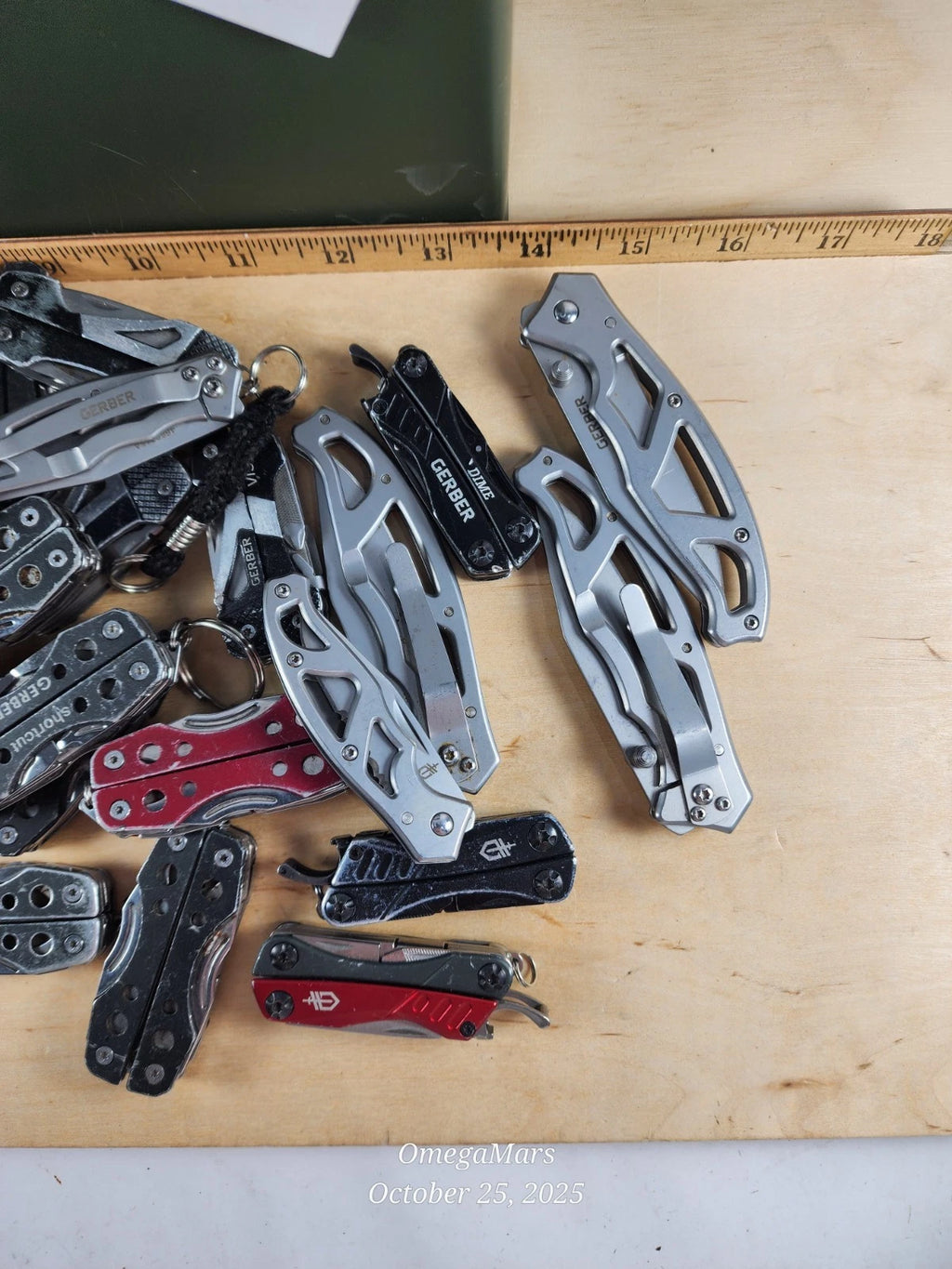 Gerber Mystery Box of 4 - 4.5 lbs, random multi tools and knives.