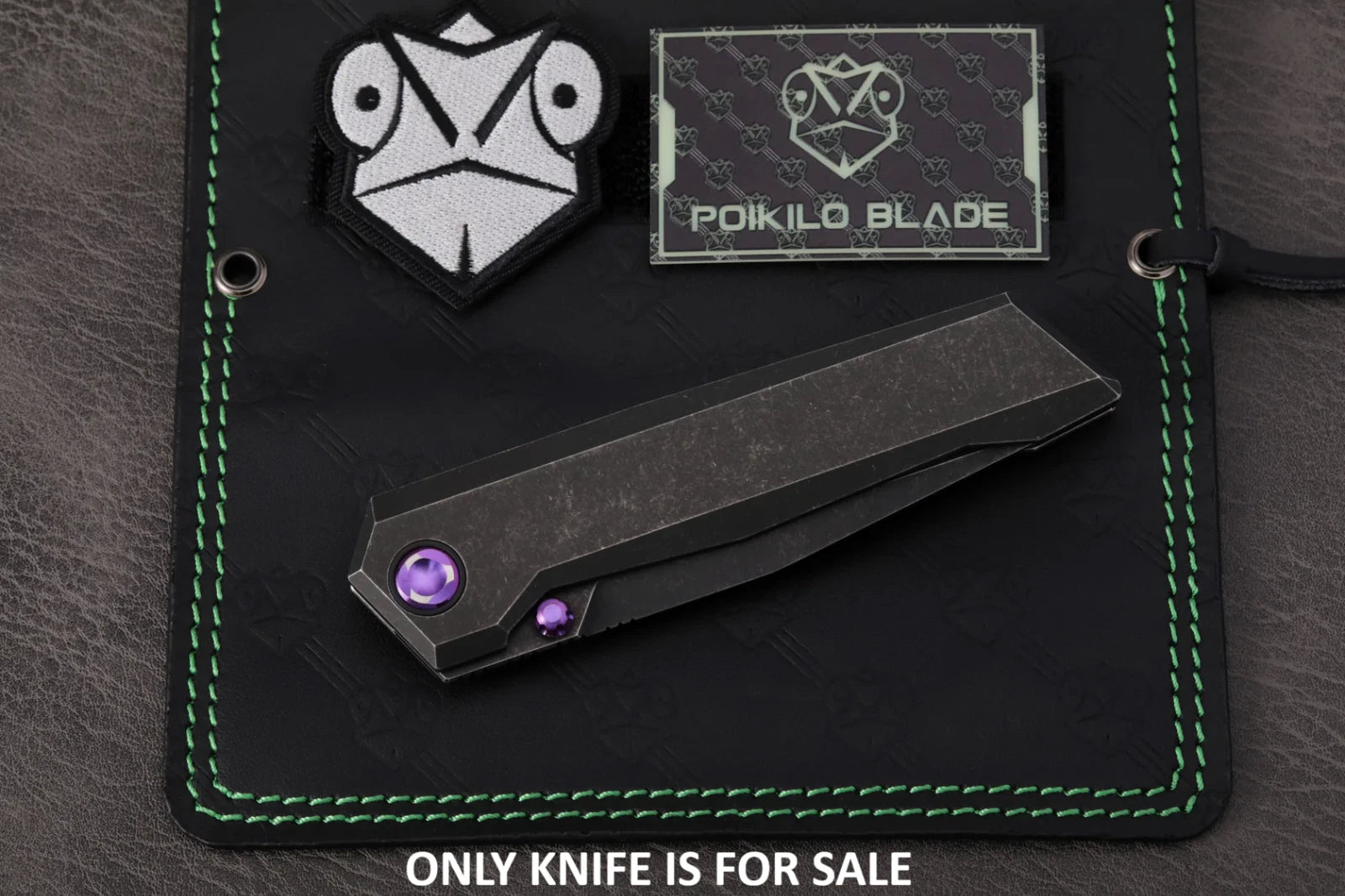 Poikilo Blade Salvator Folding Knife 3.9 Bohler M398 Steel Blade Titanium Handle - PKBSLVTRS2