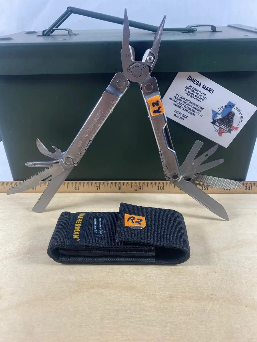 Leatherman Rebar #R2. Saw & bottle opener used/dirty, the rest looks/feels new